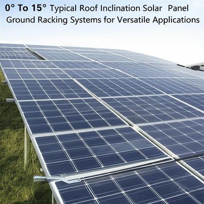 İyi bir fiyat. 0° To 15° Typical Roof Inclination Solar Panel Ground Racking Systems for Versatile Applications çevrimiçi