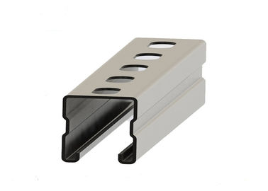 İyi bir fiyat. HDG Perforated Galvanized U Channel , PV Mounting Structure Cold Formed Channel çevrimiçi