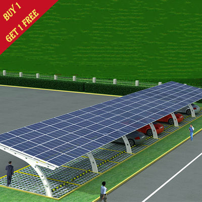 İyi bir fiyat. 60kw Carport Solar Systems For Car Port Parking Frameless Panel PV Ground Mounting Solar Car Parking Shed çevrimiçi