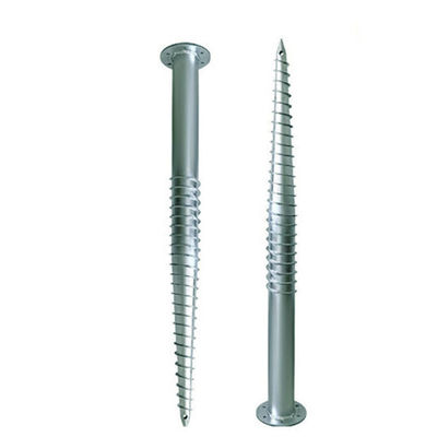 İyi bir fiyat. Hot Dipping Metal Ground Screw Piles Steel Anchor Helical Length 1000~3500mm Anticorrosive For Solar Mounting Systems çevrimiçi