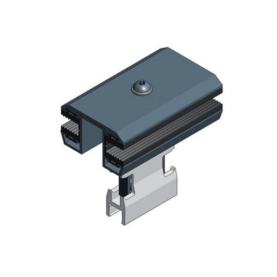 İyi bir fiyat. 35/40/45/50mm Aluminum 6063-T5 Metal Roof Solar Panel Clamps For Frameless PV Module Mounting Structures çevrimiçi