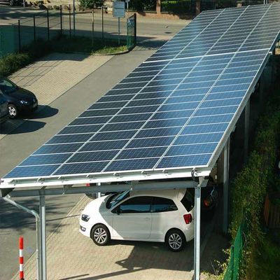 İyi bir fiyat. 10deg HDG Steel Solar Panel Racking System For Parking Lot çevrimiçi