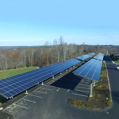 İyi bir fiyat. 5000mm span ground Carport Solar mounting system solar bracket solar structure PV mounting system çevrimiçi