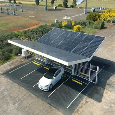 İyi bir fiyat. On / Off Grid Solar Carport Systems With metal roofing sheet solar bracket solar mounting system çevrimiçi