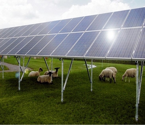 İyi bir fiyat. SGS Open Field Solar Mounting Structure With concrete foundation solar bracket solar mounting system çevrimiçi