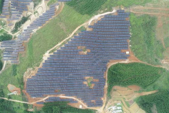İyi bir fiyat. High Clearance Solar Panel Ground Mounting Systems Easy Installation 0-60 Degrees Tilt Angle Up To 1.2m Ground Clearance çevrimiçi