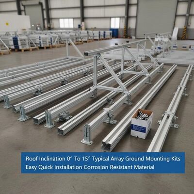 İyi bir fiyat. 0° ila 15° Çatı Eğimli Tipik Güneş Paneli Yer Montaj Kitleri Kolay Hızlı Kurulum Korozyona Dayanıklı Malzeme çevrimiçi