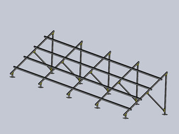 İyi bir fiyat. Galvanized Base Ground Mounted Solar PV Systems , Metal  Photovoltaic Mounting System çevrimiçi