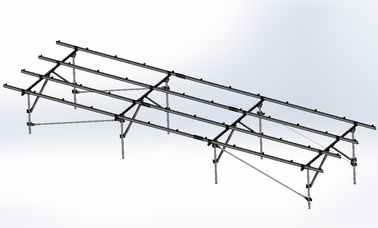 İyi bir fiyat. Steel Solar Panel Ground Mounting Systems Bracket Photovoltaic 1.4KN/m2 Max Snow Load çevrimiçi