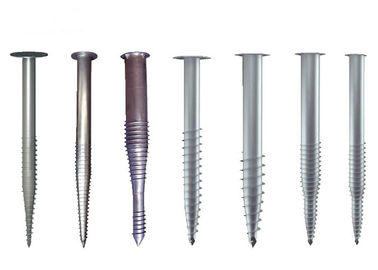İyi bir fiyat. Metal Ground Screw Piles Steel Anchor Helical Length 1000~3500mm Anticorrosive çevrimiçi