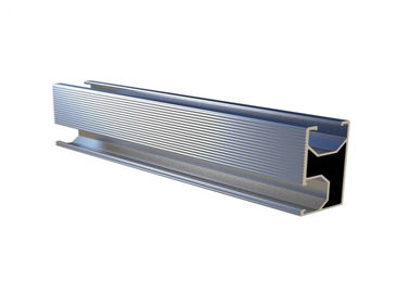 İyi bir fiyat. 10-12um Aluminum Slotted Rail Extruded Roof Mounting Silver Anodizing 6005-T5 çevrimiçi