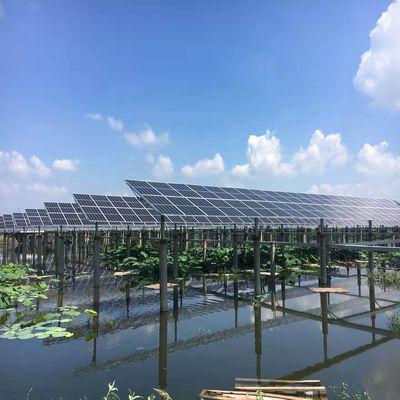 İyi bir fiyat. Precast Pile Single Post Solar Ground Mount Systems For Fishing - Light Complementary çevrimiçi