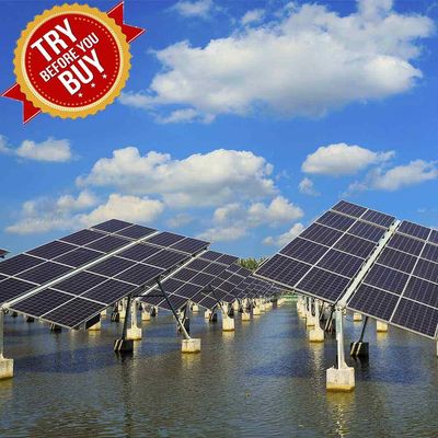 İyi bir fiyat. Rust Protection PV Mounting Brackets Fishing-Light Complementary Solar Panel Ground Mounting System For Fish Farm çevrimiçi