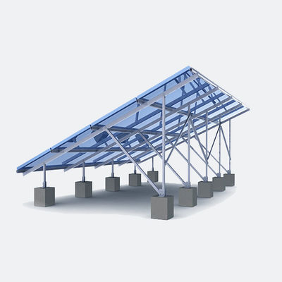 İyi bir fiyat. Frameless Solar Panel Ground Mounting Systems Utility Scale 50 MW Fixed Tilt Anodized Aluminum çevrimiçi