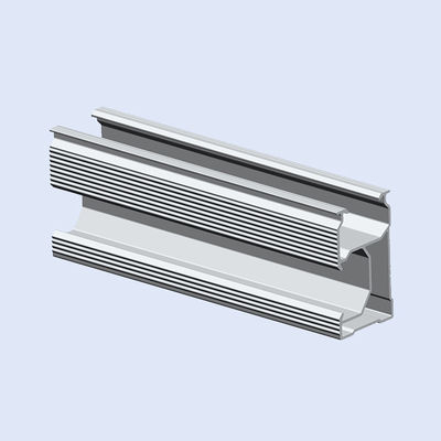 İyi bir fiyat. Extruded Aluminum Slotted Rail For Photovoltaic Module Mounting Systems OEM çevrimiçi