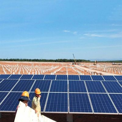 İyi bir fiyat. Natural Hot Dip Galvanized 6mm Solar Panel Ground Mounting Systems çevrimiçi