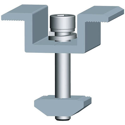 İyi bir fiyat. Roof & Ground Aluminum Mid End Solar Panel Clamps Solar System Components çevrimiçi