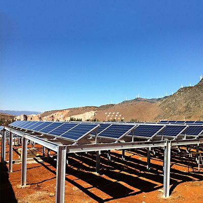 İyi bir fiyat. 130mph Framed/Frameless Flexible Anodized Solar Panel Ground Mounting Systems çevrimiçi