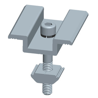 İyi bir fiyat. Aluminum 6005-T5 & Sus 304 Anodized SurfaceThin Film Solar Panel Clamps For PV Mounting çevrimiçi