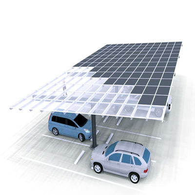 İyi bir fiyat. On/off Grid Anodized Aluminum 2.5 M Lowest height PV Residential solar Carport Structures çevrimiçi