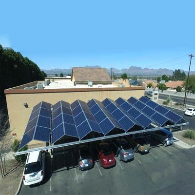 İyi bir fiyat. Up To130mph Solar Carport 60kw for Car Port Parking Ground Mounting System​ çevrimiçi