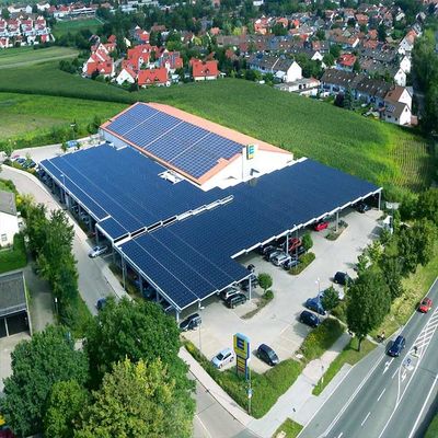 İyi bir fiyat. Vertical Horizental High Intensity Prefabricated Carport Racking Solar Systems çevrimiçi