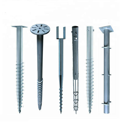 İyi bir fiyat. Hot Dipped Galvanized Spiral Shape Ground Screw Piles 1000~3500mm Length çevrimiçi