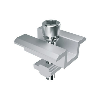 İyi bir fiyat. No Drilling Frameless Aluminum Mid End Solar Panel Clamps Mounting Kits çevrimiçi
