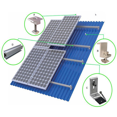 İyi bir fiyat. 6063 6005 Framed Or Frameless Solar Panel Rail Solar System Components çevrimiçi