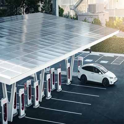 İyi bir fiyat. Galvanized Anodized Surface SS304 PV Solar Carport Structures çevrimiçi
