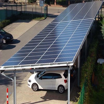 İyi bir fiyat. Hot Dip Galvanized Residential Solar Carport Structures On Off Grid çevrimiçi