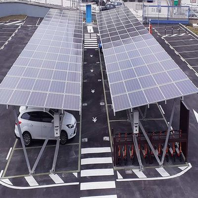 İyi bir fiyat. 5deg 10deg 15deg Galvanized Residential Solar Carport Structures çevrimiçi