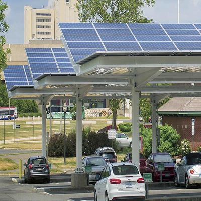 İyi bir fiyat. AL 6005-T5 SUS 304 Solar Carport Structures For Open Filed Projects çevrimiçi