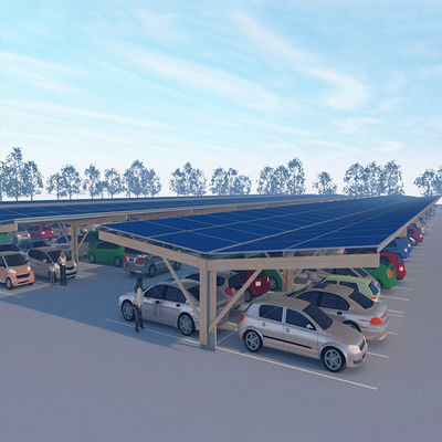 İyi bir fiyat. Corrosion Resistant Anodized Solar Parking Lot Structures Snow Load 30psf çevrimiçi