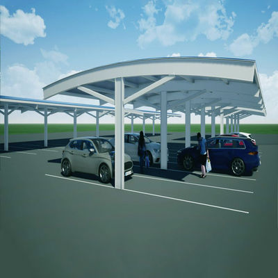 İyi bir fiyat. 15deg Tilting BIPV Solar Panel Racking Systems For Carport çevrimiçi