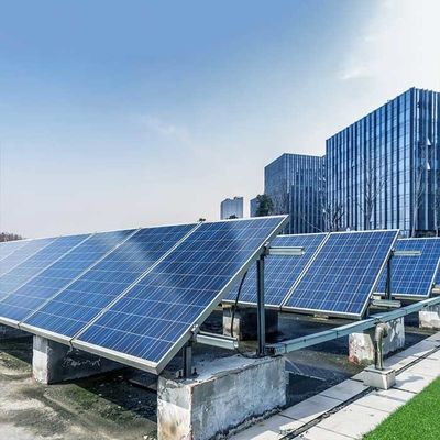 İyi bir fiyat. 20deg Tilting Flat Concrete Roof Solar Rack Mounting System ISO14001 çevrimiçi