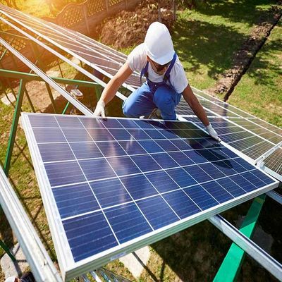 İyi bir fiyat. Anodized Q235 Steel Ground Mounted Solar Structure çevrimiçi
