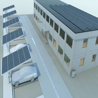 İyi bir fiyat. 5deg Galvanized Carport Solar Panel Mounting Structures çevrimiçi