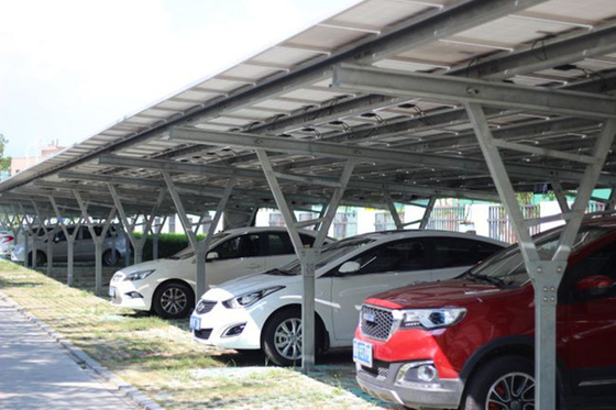 İyi bir fiyat. On/Off Grid Carbon Steel Solar Panel Carport Mounting Structure çevrimiçi