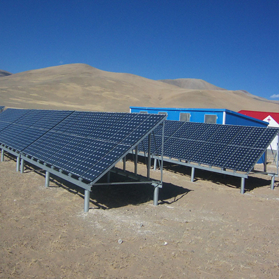 İyi bir fiyat. Hot Dip Galvanized Ground Solar Mounting Bracket High Power Output çevrimiçi